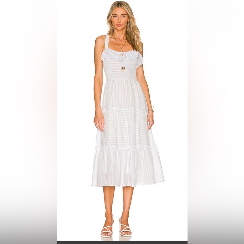 Heartloom Lana Midi Dress medium boho coastal preppy vacation beach resort